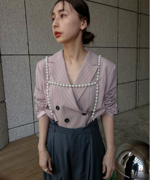 Ameri（アメリ）の「SHORT JACKET SET UP（セットアップ）」 - WEAR