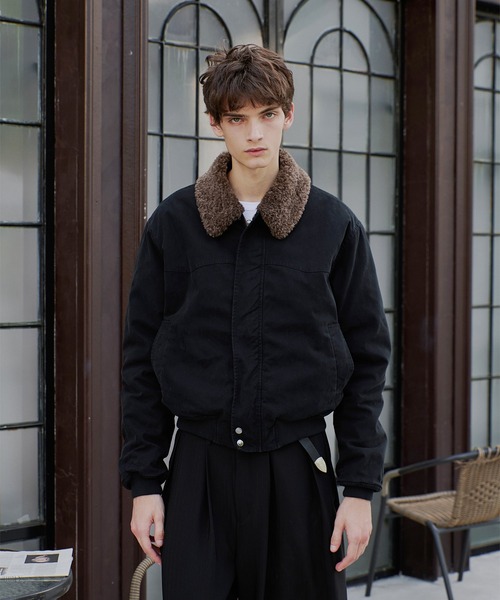 セール】collar boa blouson/襟ボアブルゾン（ブルゾン）｜Regen Glanz