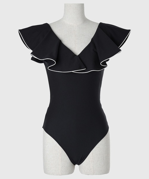 フリルスリーブスウィムウェア（水着）｜anuans（アニュアンス）の