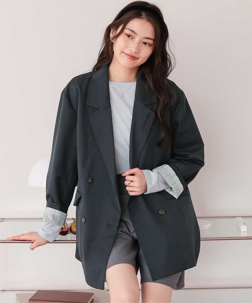 ダブルテーラードジャケット（テーラードジャケット）｜titivate