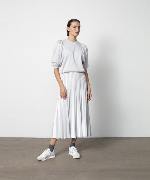 Drawer（ドゥロワー）の「Drawer 18Gプリーツニットスカート（スカート