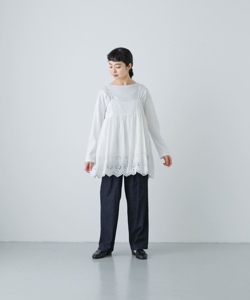 かぐれ（カグレ）の「スカラップ刺繍キャミソール（キャミソール