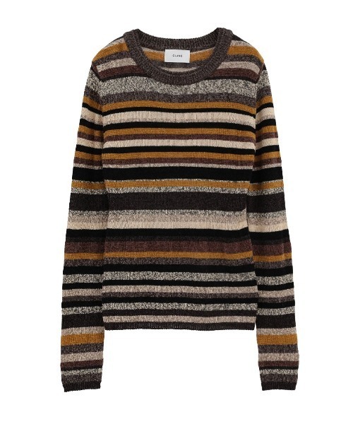 CLANE（クラネ）の「CLANE/クラネ/MOLE MIX BORDER KNIT TOPS（Tシャツ