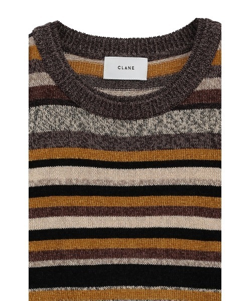 CLANE（クラネ）の「CLANE/クラネ/MOLE MIX BORDER KNIT TOPS（Tシャツ