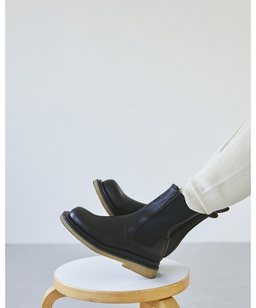 TODAYFUL（トゥデイフル）の「レザーミドルブーツ（ブーツ）」 - WEAR