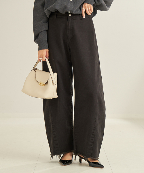 plage（プラージュ）の「《WEB限定追加》balloon tapeared パンツ