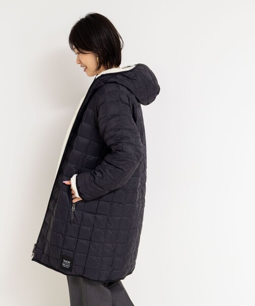 ◇【WEB限定】【TAION/タイオン】別注ボア×ダウンフードコート