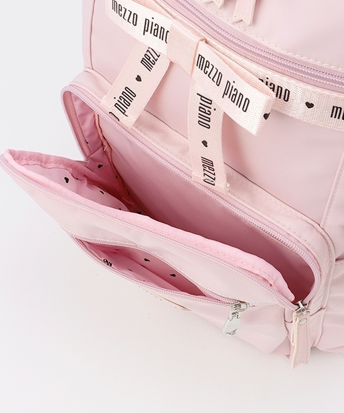 セール】約21L ハートポーチつきロゴリボンリュック（バックパック