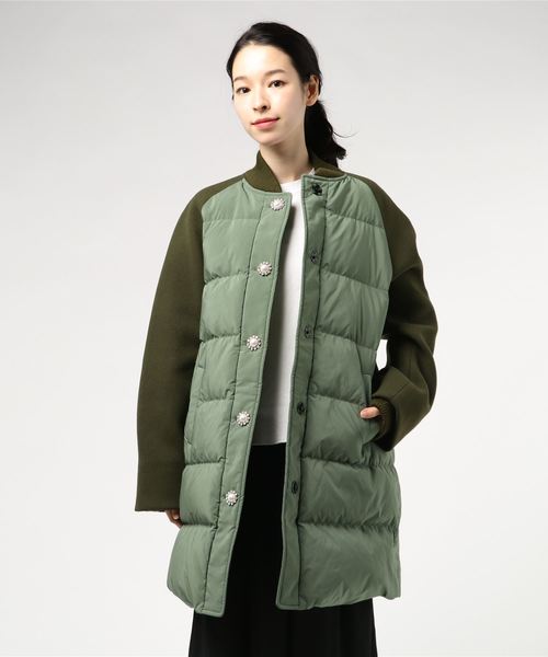 MUVEIL（ミュベール）の「【MUVEIL】モチーフボタン付ダウンコート