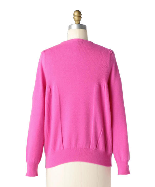 Drawer（ドゥロワー）の「Drawer 14Gカシミヤリブギャザークルーネック