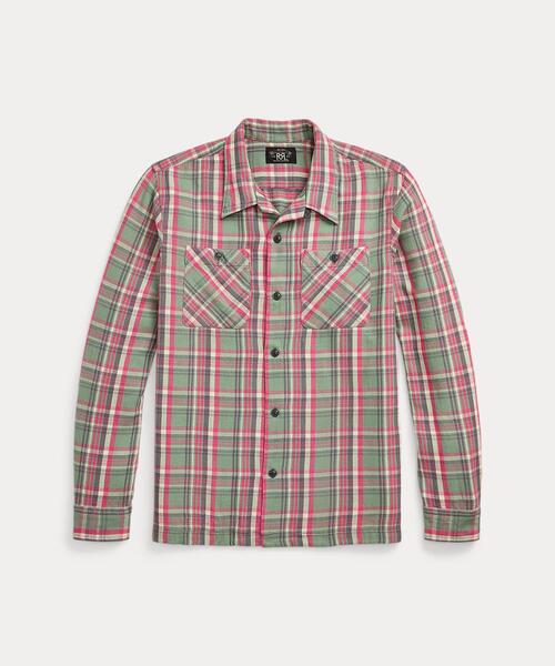 RRL（ダブル アール エル）の「チェック ツイル キャンプ シャツ