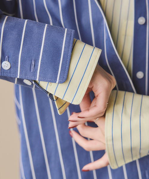 セール】a&m マルチストライプシャツ（シャツ/ブラウス）｜Spick