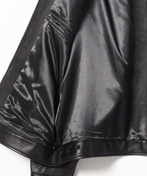 ワイドフィット レザー ジップブルゾン（ブルゾン）｜BEAMS（ビームス