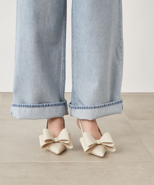 SNIDEL（スナイデル）の「リボンモチーフサンダル（サンダル）」 - WEAR