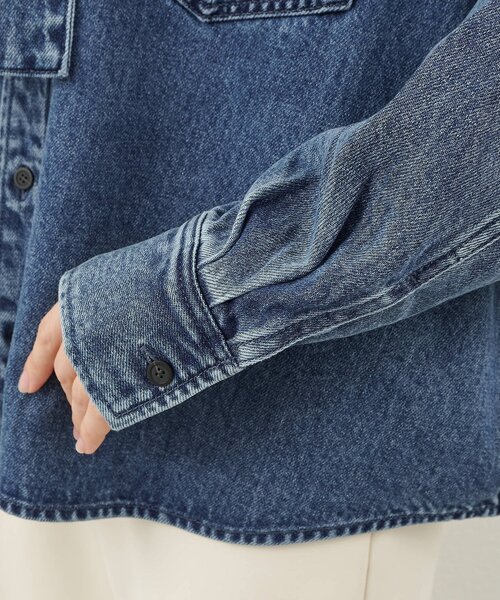 Whim Gazette（ウィムガゼット）の「デニムボウタイシャツ（シャツ
