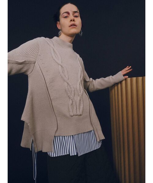 UN3D.（アンスリード）の「ケーブルボリュームニット（ニット/セーター