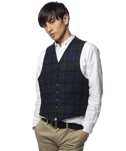 BEAMS PLUS（ビームスプラス）の「BEAMS PLUS / ハリスツイードベスト