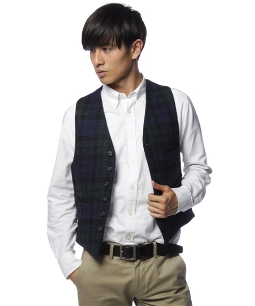 BEAMS PLUS（ビームスプラス）の「BEAMS PLUS / ハリスツイードベスト