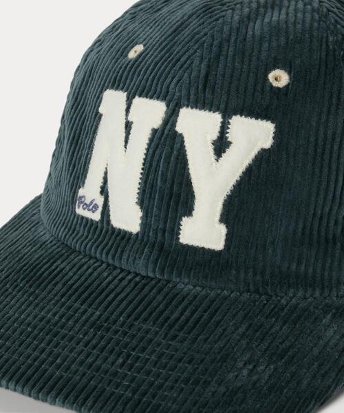 NY パッチ コーデュロイ ボール キャップ（キャップ）｜POLO RALPH