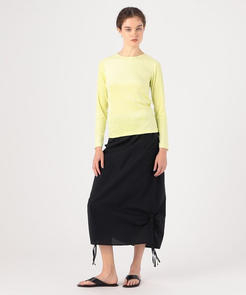 BASERANGE（ベースレンジ）の「BASERANGE PICTORIAL STRAP SKIRT