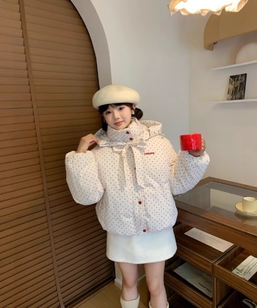 セール】Y2K トッド柄リボン仕様 エコダウンジャケット（ダウン