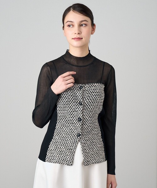 セール】【セットアップ対応商品】カラミツイードチューブトップ