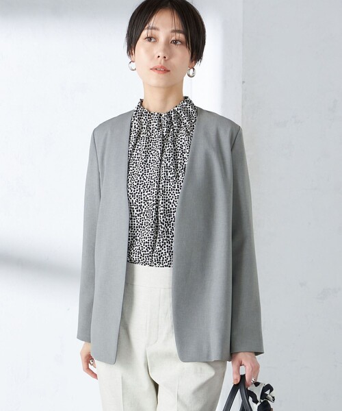 セール】〈手洗い可能／撥水加工／接触冷感〉カラーレス ジャケット