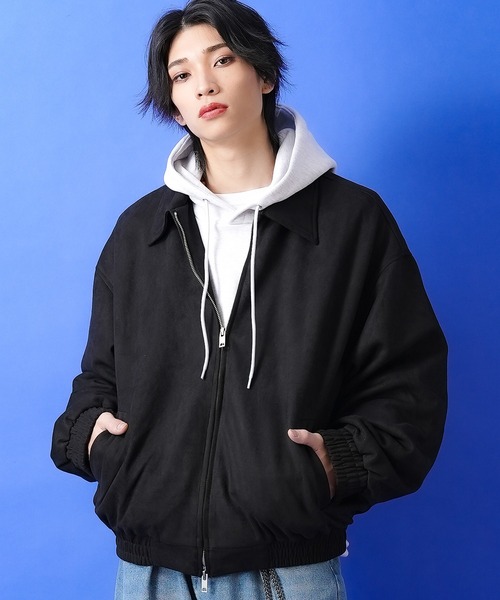 a.p.o.v. スウェードジップアップジャケット（ブルゾン）｜a.p.o.v.