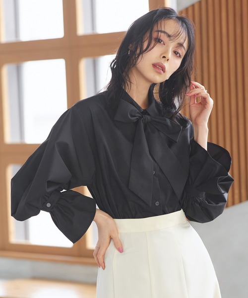 セール】洗える ｜ 2way プレシャス スタンダード シャツ ( ボウタイ