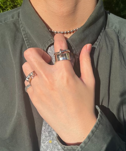 シルバープレート2連リング（リング）｜e.m.（イーエム）の