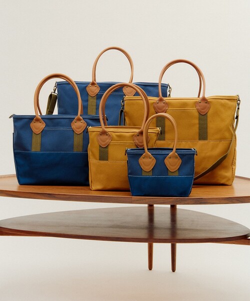 L.L.Bean / 別注 Deep Bottom Leather Handle Zip Tote M（トート