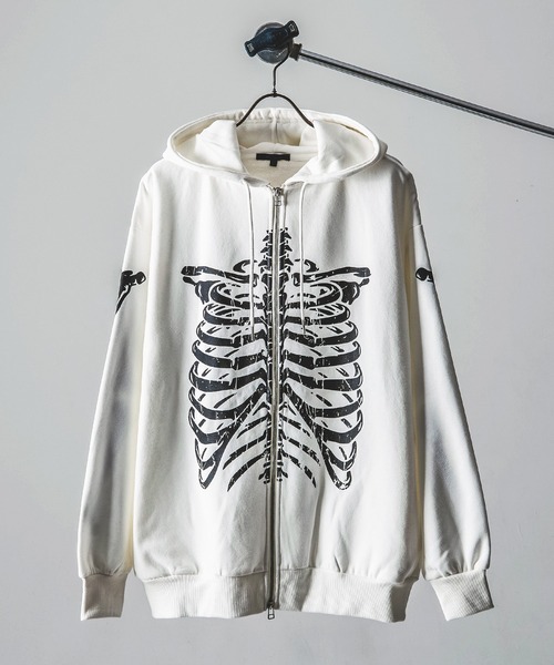 セール】ボーングラフィック デビル ツノ フードデザイン ジップ