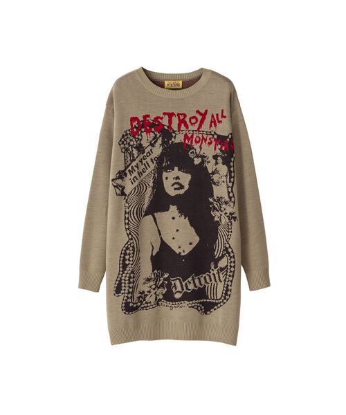 DESTROY ALL MONSTERS/NIAGARA COLLAGEジャカード ワンピース