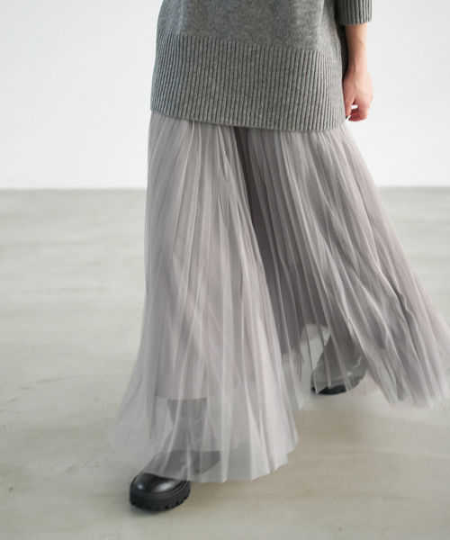 ランダムチュールプリーツスカート（スカート）｜Spick & Span