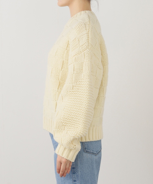 FRAMeWORK（フレームワーク）の「ARCHI/アーキ BLOCK KNIT TOP（ニット