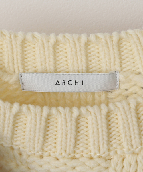 FRAMeWORK（フレームワーク）の「ARCHI/アーキ BLOCK KNIT TOP（ニット
