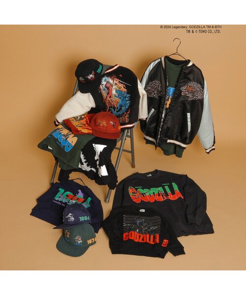 BREEZE（ブリーズ）の「【ゴジラ】 蓄光刺繍リバーシブルスカジャン
