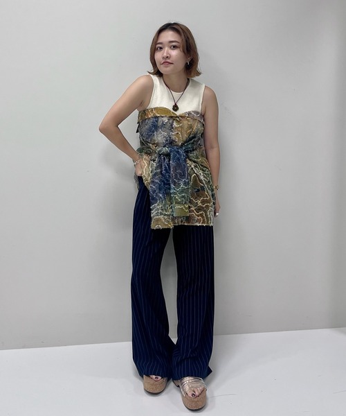 Ameri（アメリ）の「RIPPLE SHAGGY ART SHIRT（シャツ/ブラウス）」 - WEAR