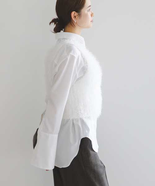 Noble（ノーブル）の「フェザーニットビスチェ（ニット/セーター