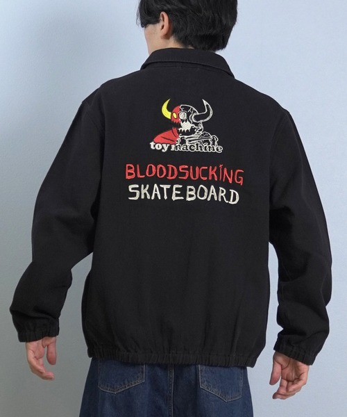 セール】TOY MACHINE/トイマシーン ジャケット 刺繍 レオパード柄