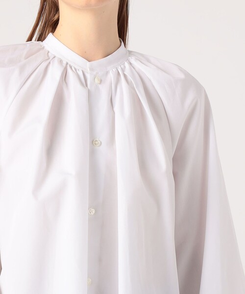 caban（キャバン）の「ハイカウントブロード ギャザーブラウス（シャツ