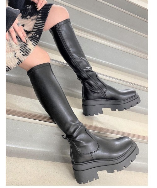 R&E】NEOトラックソールストレッチロングブーツ（ブーツ）｜R&E