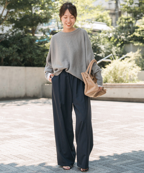 WEB限定 / 追加》 バルキーヤーンドルマンロングリブニット（ニット