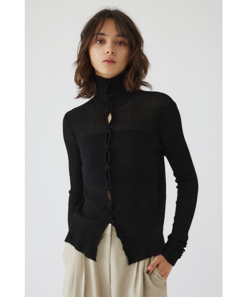 Sheer rib knit tops シアーリブニットトップス（ニット/セーター
