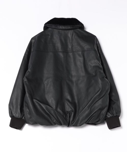 セール】【MAISON BREEZE reveur】synthetic leather jacket blouson