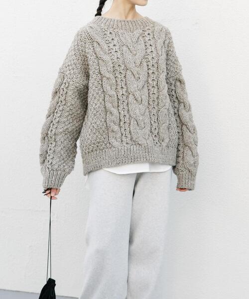 かぐれ（カグレ）の「ペルーアランクルーネックニット（ニット