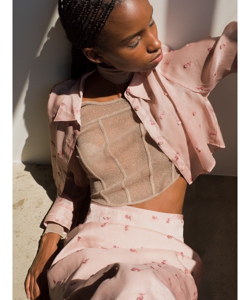 SNIDEL（スナイデル）の「エンブロイダリーシアースカート（スカート