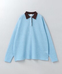 6（ロク）の「＜6(ROKU)＞シアージャカード ポロニット（ニット