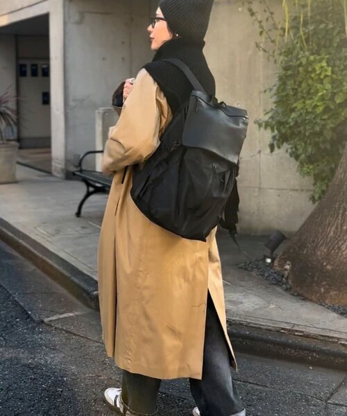 BURLAPOUTFITTER×ear】約16リットルの大容量/撥水/ユニセックス/レザー