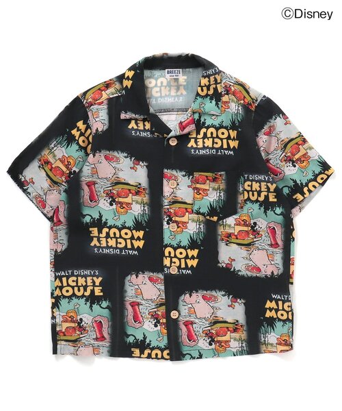 セール】ディズニーキャラクターアロハシャツ（シャツ/ブラウス